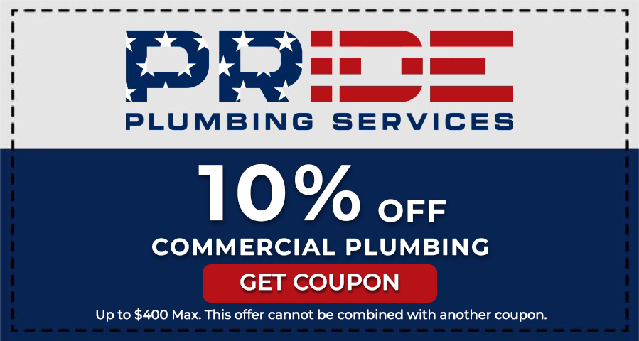 10% Off Commercial Plumbing up to $400 max. Offer cannot be combined with other coupons.