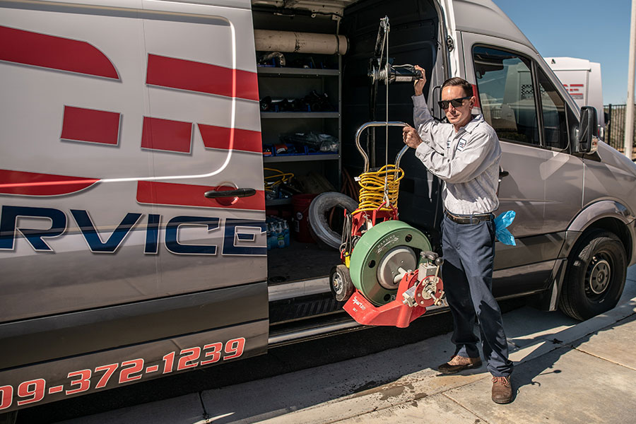 Commercial drain cleaning services