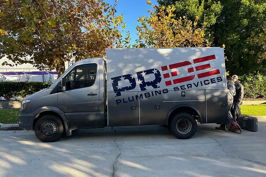 Plumbers with Pride Plumbing service van