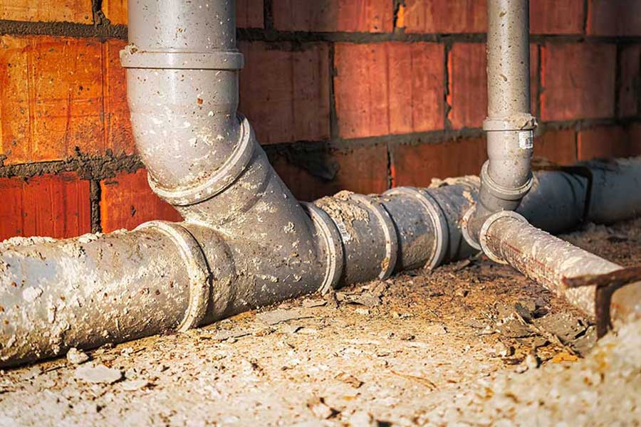Sewer line replacement plumbing service