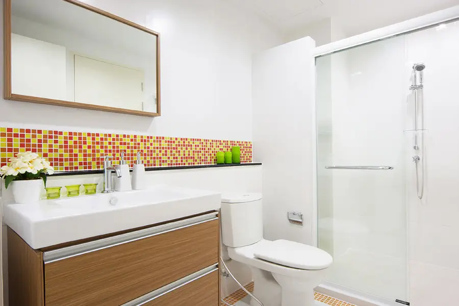 Completed commercial toilet and sink repair